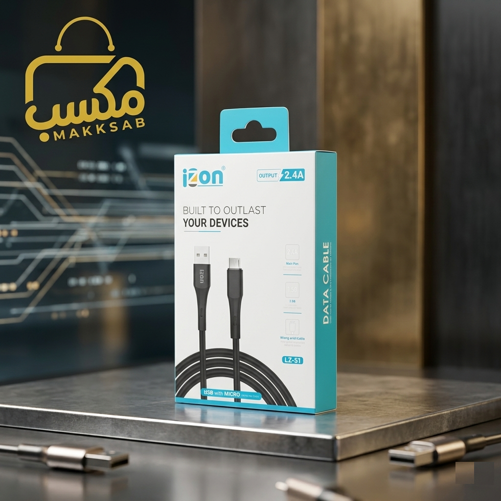 كيبل شحن وبيانات يو إس بي - مايكرو عالي السرعة LZ-51