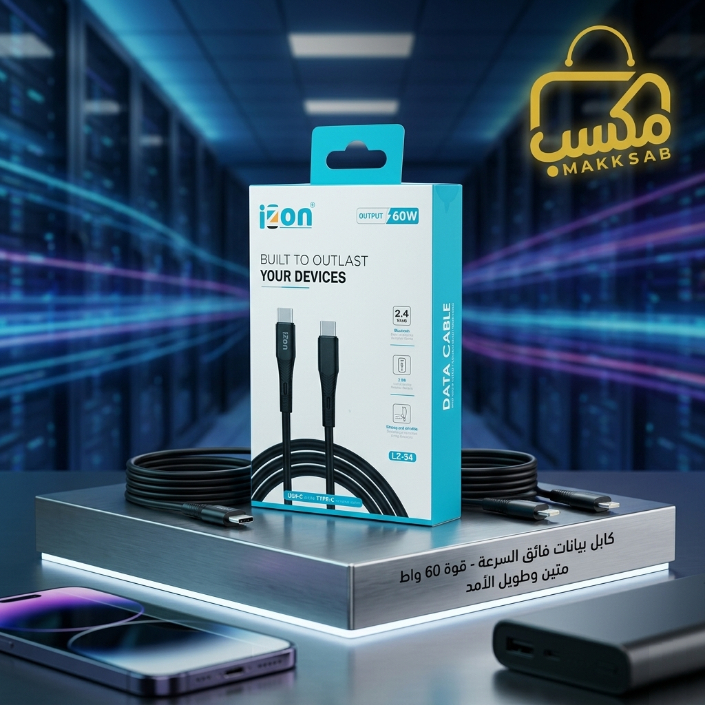 كيبل شحن وبيانات تايب سي - تايب سي فائق السرعة LZ-54